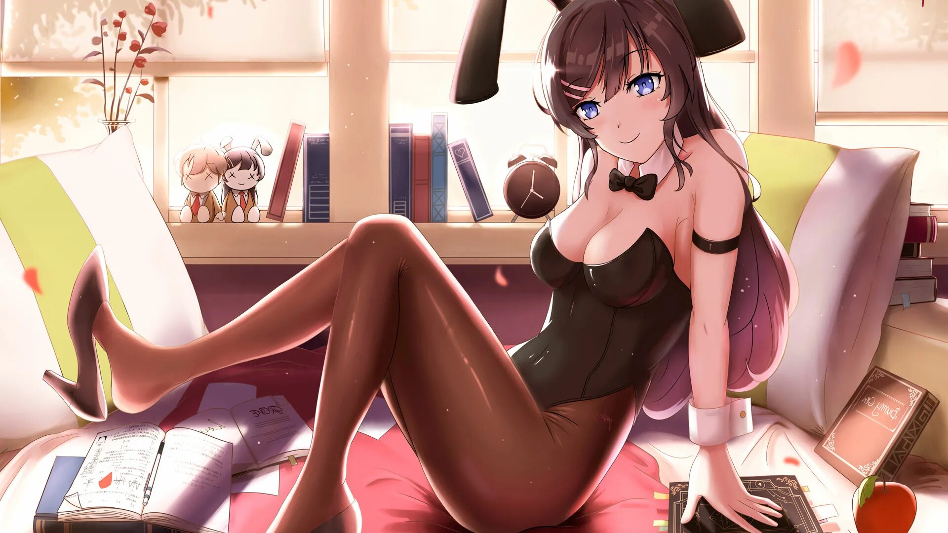 Мечты девочки зайки 18. Seishun buta Yarou WA Bunny. Сакураджима Мэй арт. Это глупый Свин не понимает мечту девочки.