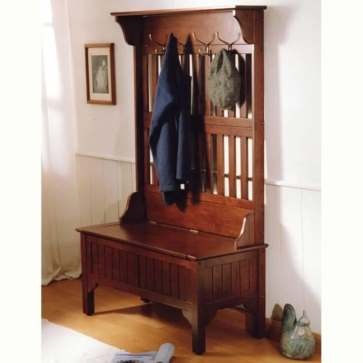 Прихожая из дерева фото Декоративные вешалки для прихожей Teak House