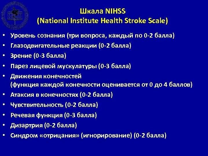 Шкала тяжести инсульта. Шкала NIHSS. Шкала инсульта NIHSS. Шкала NIHSS при инсульте. Ривермид шкала оценки тяжести инсульта.