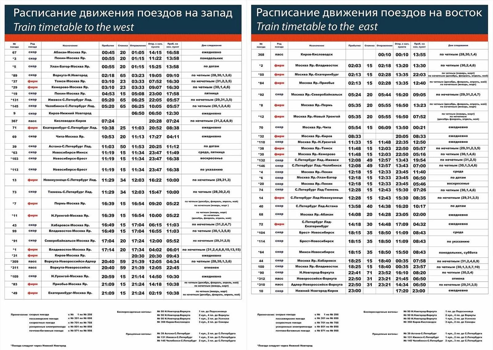 Расписание поездов горячий