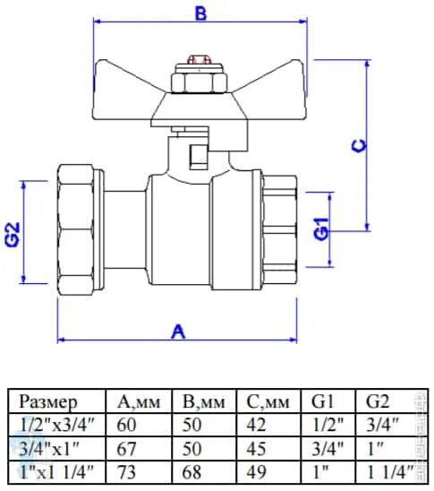 Кран 1 1 4 размеры. Кран валтек 3/4 с накидной гайкой. кран шаровый 3/4 бабочка valtec base чертеж. кран pn40 dn20 накидной гайкой. vt.241 valtec.