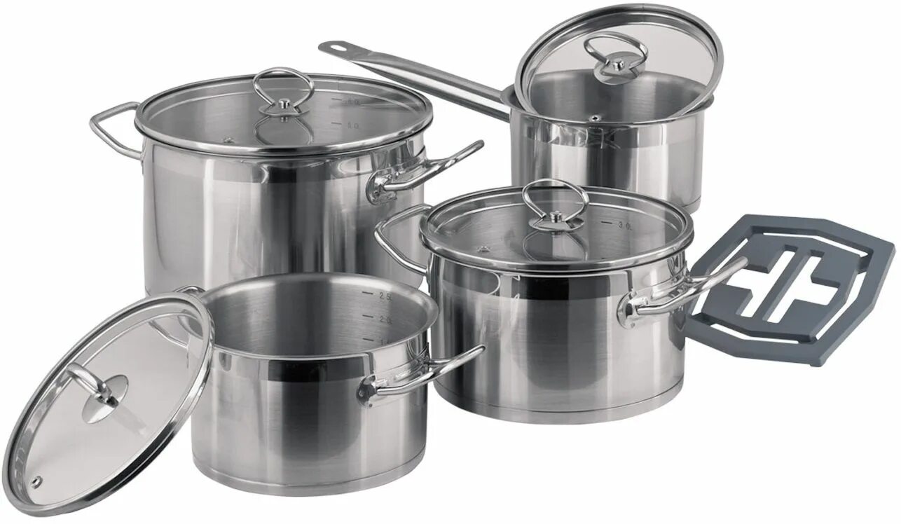 Набор ножей hoffmann нм 6632. Набор кастрюль oms. Набор кастрюль oms 3042. 7 предметов из 9. Кухонный набор 89191:7 предметов vinzer.