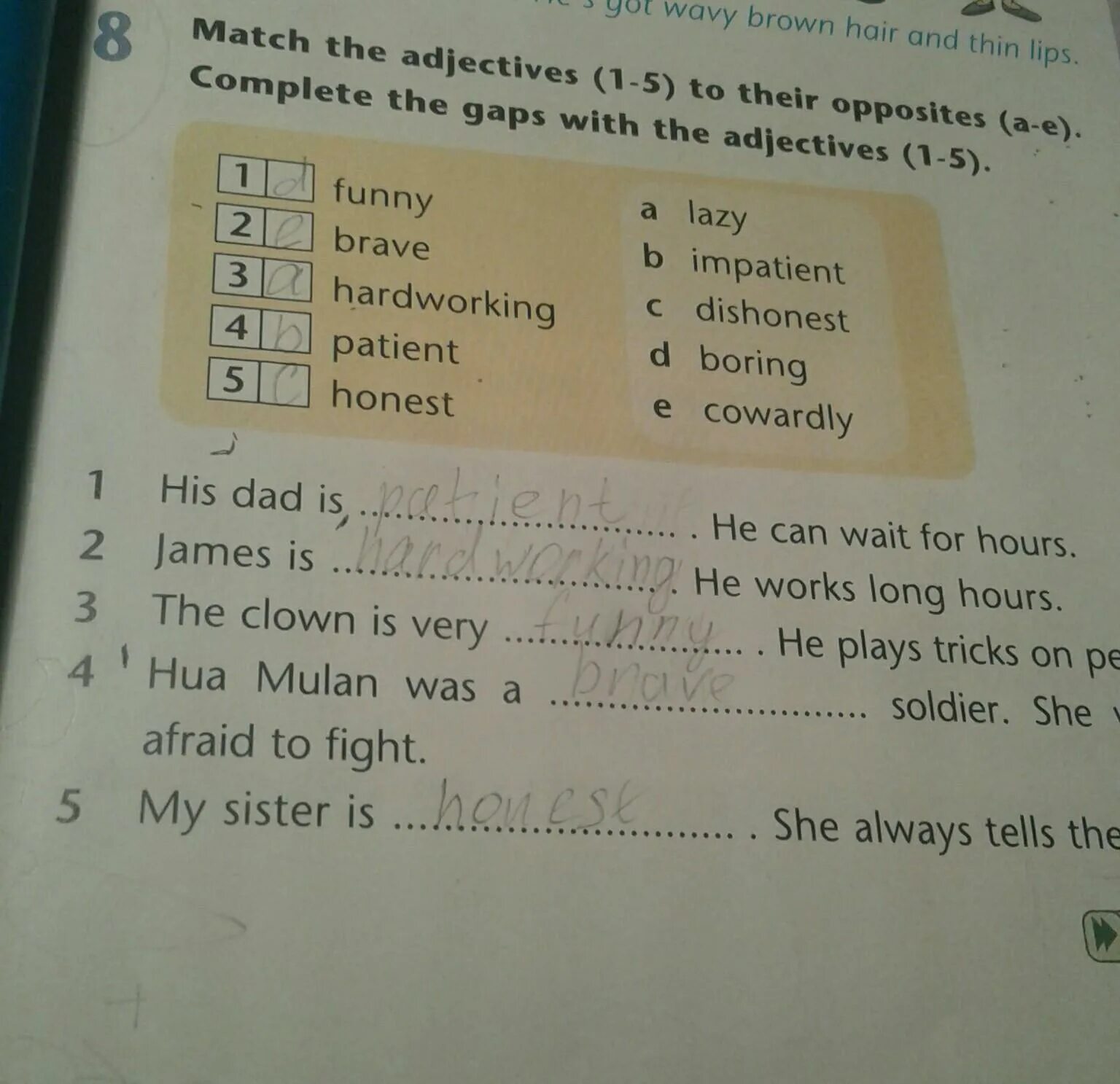 Match the adjectives to the people. Adjectives match. complete the adjectives of opinion and then match them with their opposites from the box ответы. adjectives and their opposites гдз. ответы по английскому языку match the adjectives to their opposites.