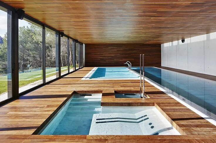 Дизайн проект бассейна Villa in the Dunes / Centric Design Group Indoor pool design, Indoor swimming po