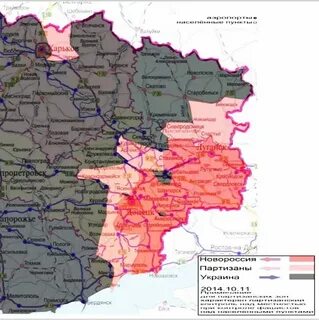 Карта днр лнр 2014