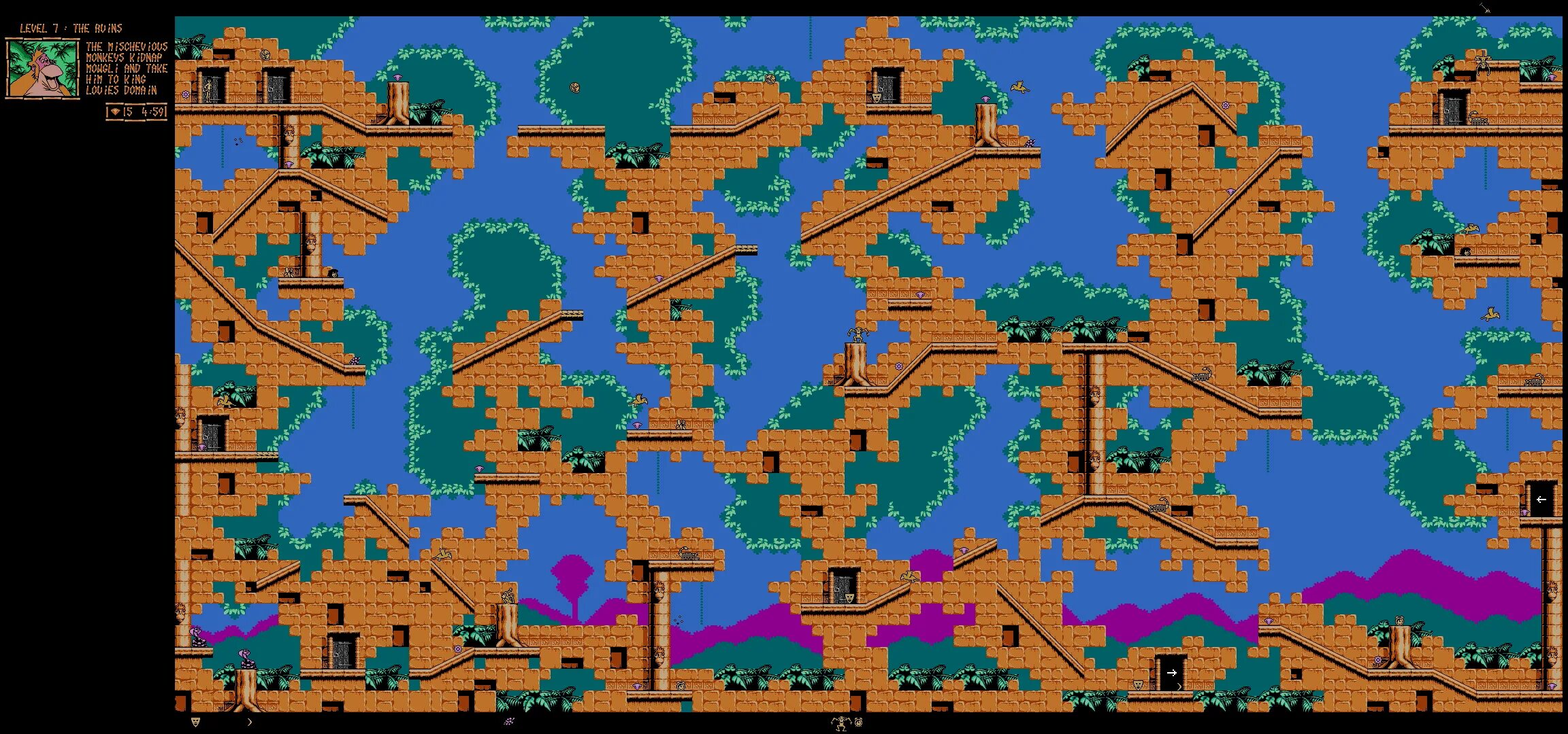 Nes maps. Карта уровней в игре. jungle book денди. карта level 6. treasure master nes map.