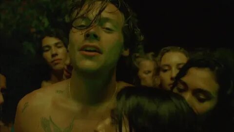 Harry Styles shirtless in Lights Up music video.