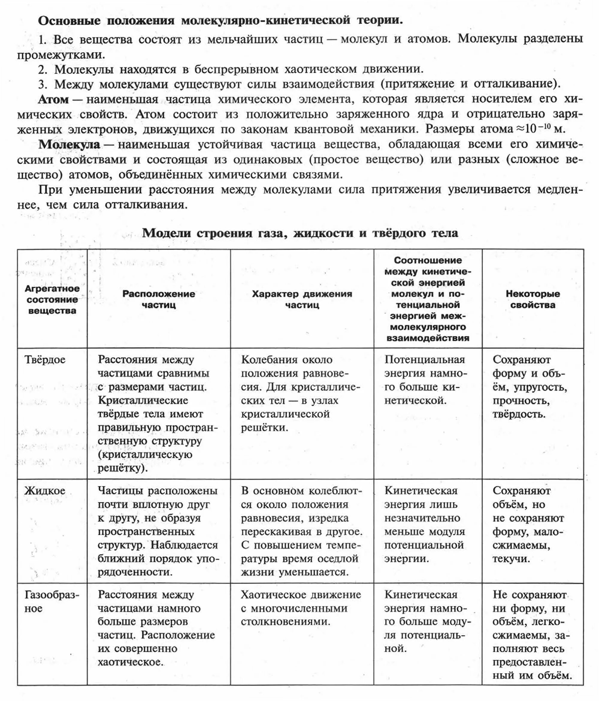 Строение твердых тел. Агрегатное состояние вещества таблица строение молекул. Особенности молекулярного строения газов жидкостей и твердых тел. Твердое агрегатное состояние. Характер движения частиц газа.