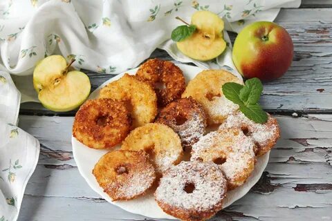 Яблоки в тесте постные