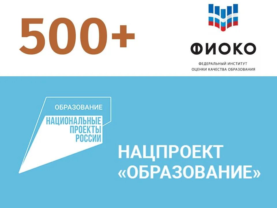 Проект 500+. Федеральный проект 500+. Федеральный институт оценки качества образования. Логотип проекта 500+. Https demo fioco ru 2023