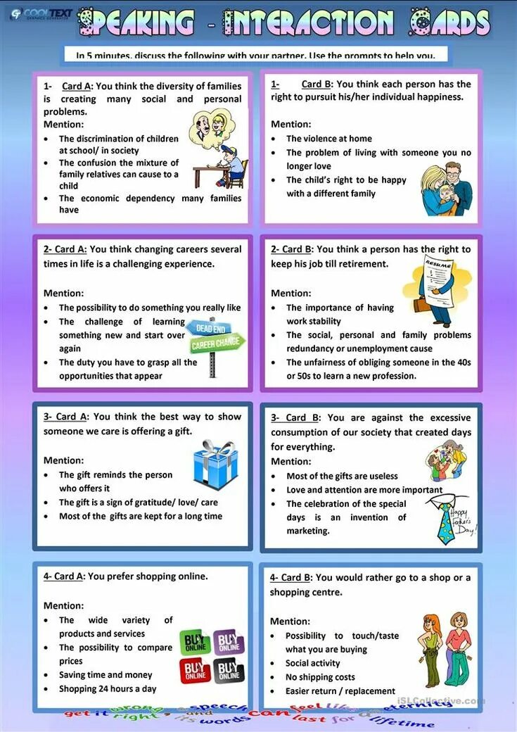 Tasks for students. Speaking Cards английскому языку. Speaking задания. Speaking Cards Intermediate. Speaking Cards Upper Intermediate.