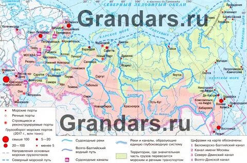 Крупные порты российских морей