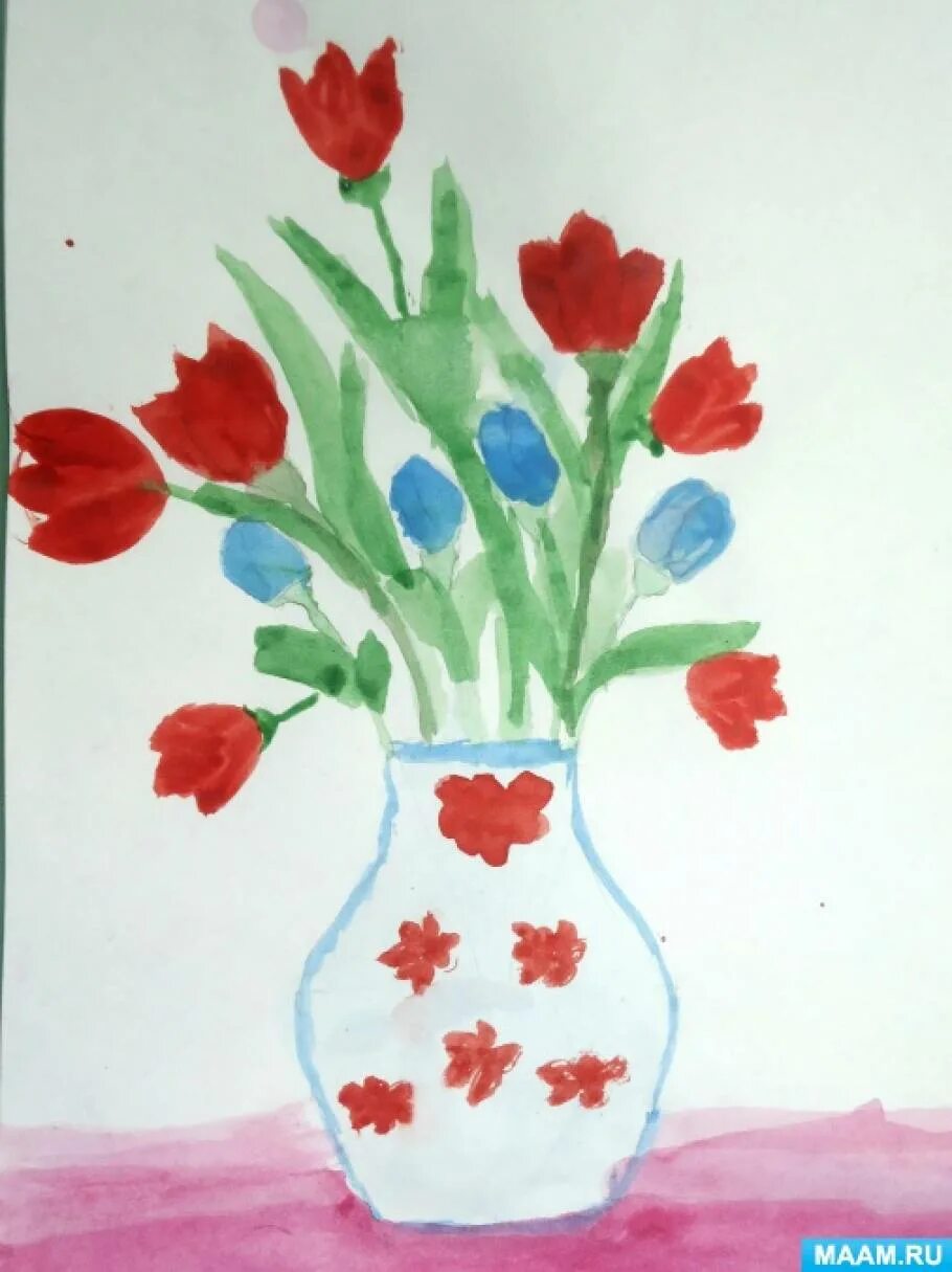 Рисование ваза с цветами в подготовительной группе. Цветы в вазе рисование в подготовительной группе. Рисование весенние цветы в вазе подготовительная группа. Рисование в подготовительной группе.