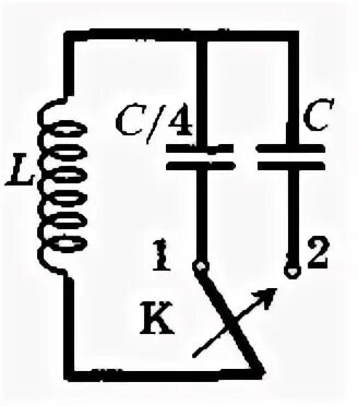 Секрет контур. Во сколько раз изменится период электромагнитных колебаний