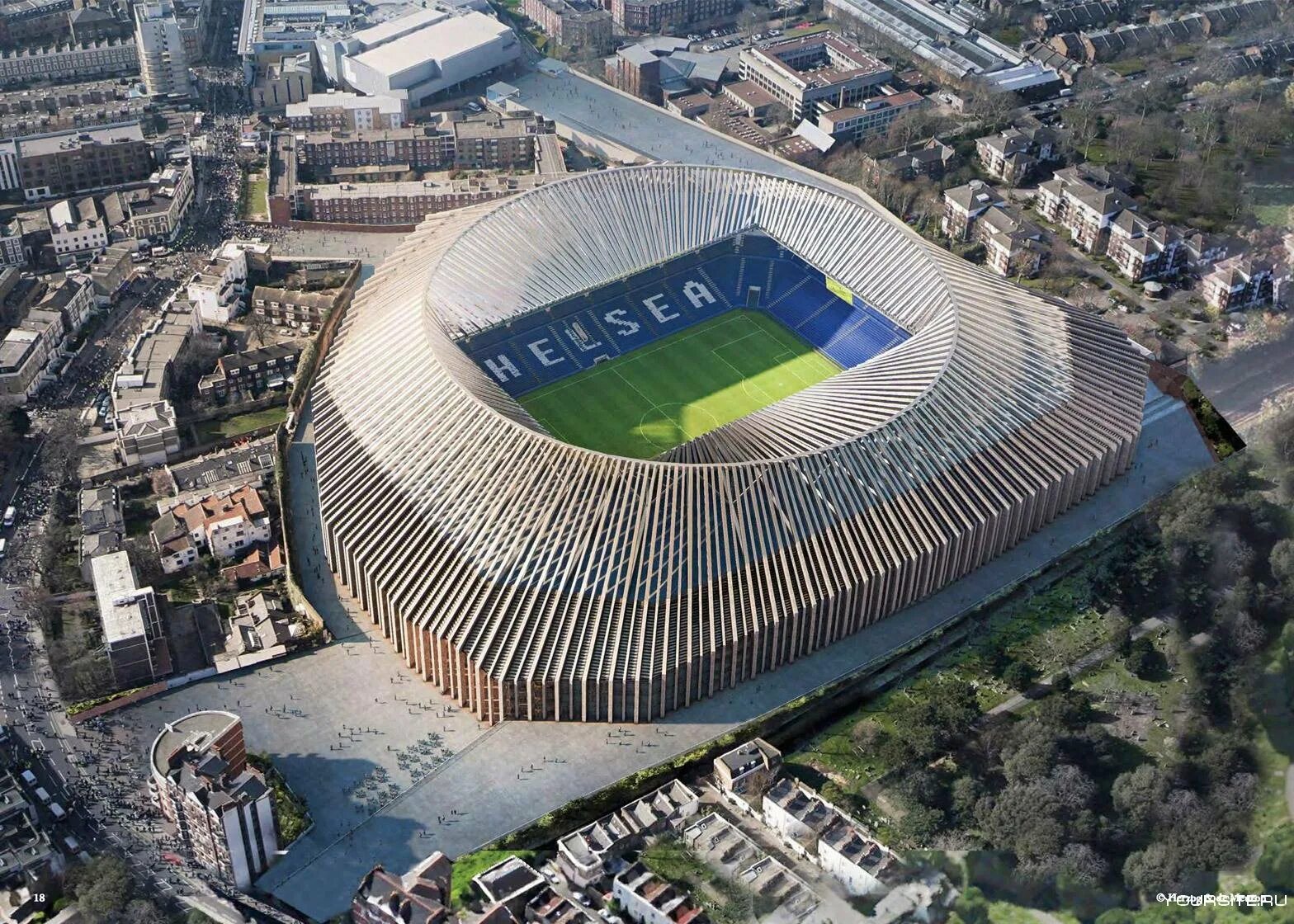 Новый стадион семей. Стадион Stamford Bridge. Стэмфорд бридж новый стадион.