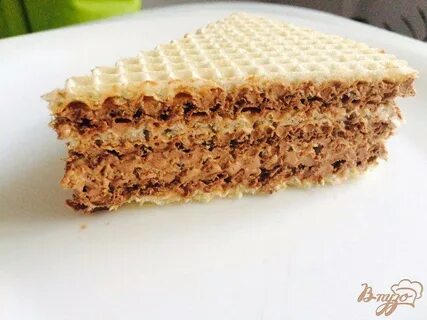 Вафля со сгущенкой треугольник