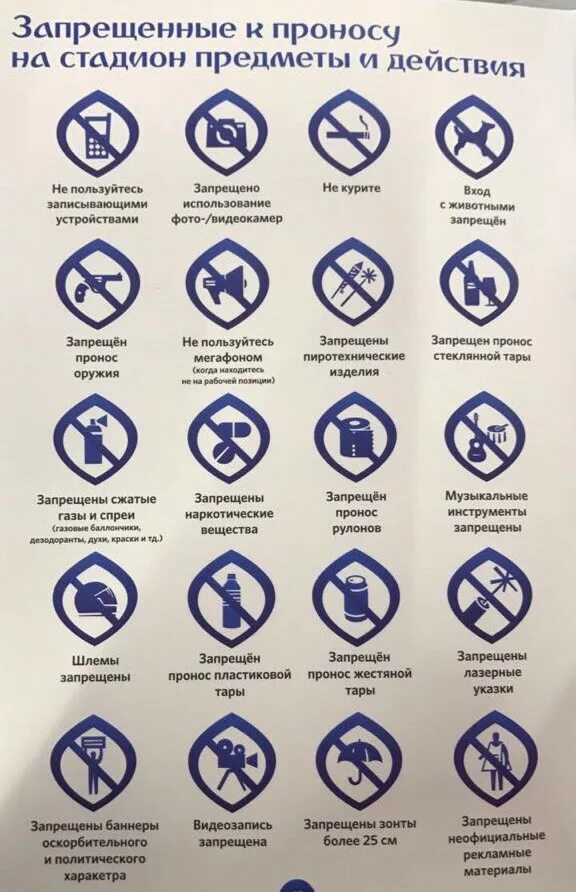 Запрещается проносить. Предметы запрещенные к проносу на стадионы. что запрещено проносить на стадион. перечень запрещенных предметов. запрещенные к проносу предметы.