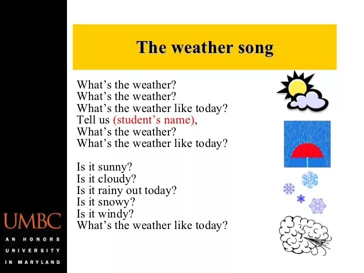 Песня what the weather like. What`s the weather like today. Стих what weather. What is the weather like today. What's the weather like today вопросы.