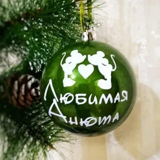 Надпись с новым годом на шариках
