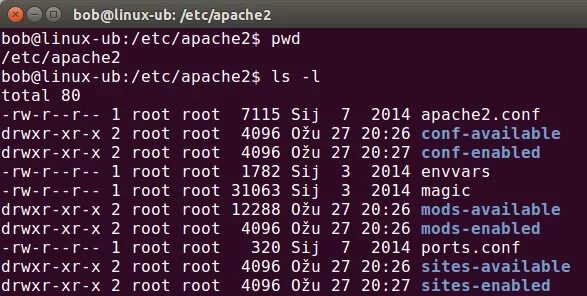 Файлы конфигурации apache2. Apache/2.4.6. Таблица Apache 2. MC config.