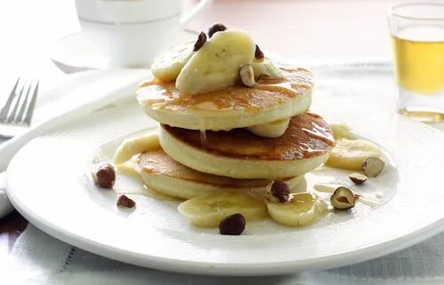 Оладья с бананами на кефире фото Best Banana Pancakes Recipe How to Make Banana Pancakes