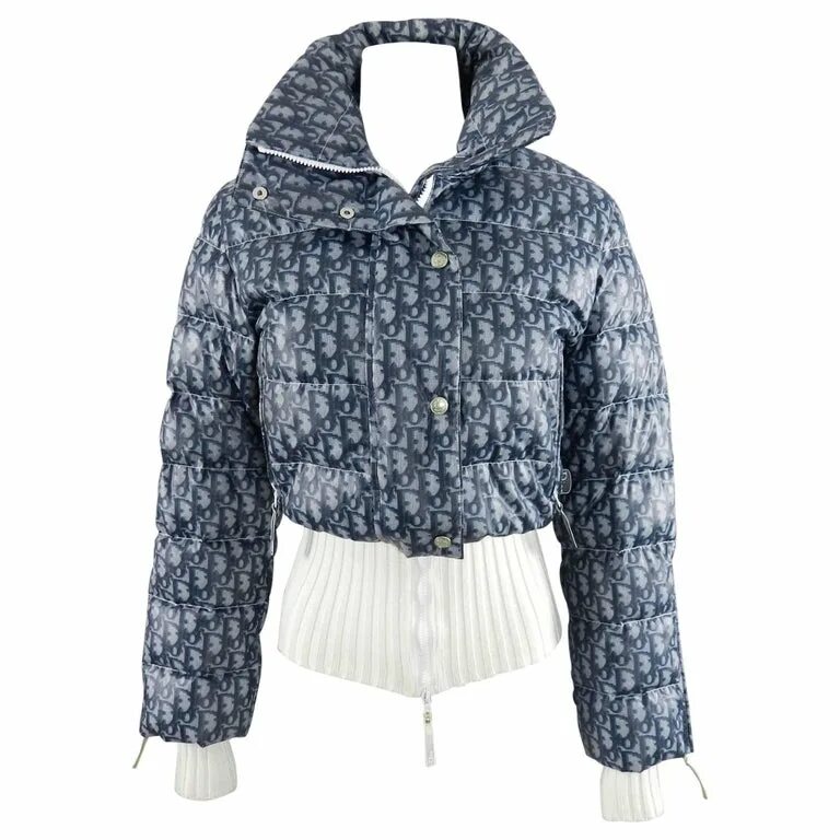 Женский двусторонний пуховик Christian Dior LM-12915 - Lazurka Mall