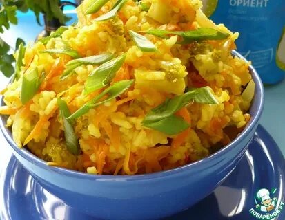 Гарнир рис с морковкой