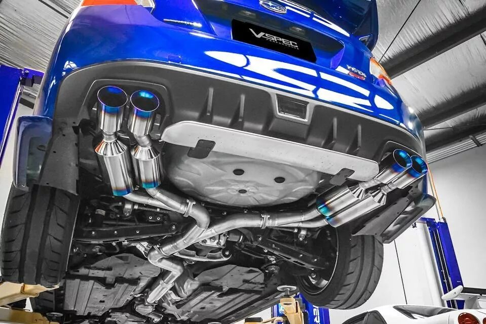 5. Subaru levorg выхлоп sti. Насадки на глушитель субару форестер sh. Subaru levorg выхлоп. Выхлопная система субару леворг.