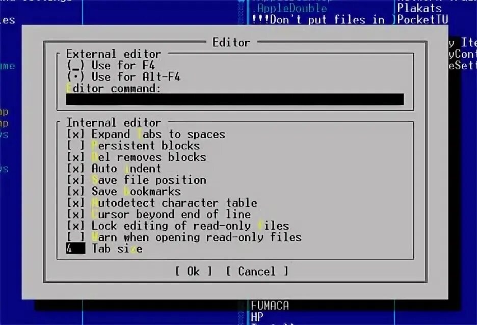 External editor. External editor