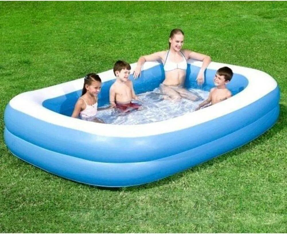 Сколько будет стоит бассейн. Бассейн bestway blue rectangular family 54006. бассейн надувной bestway 201х150х51. 54006 bestway. бассейн bestway 262 х175 х.