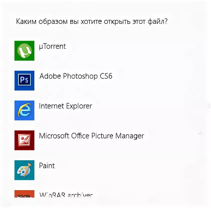 Каким образом вы хотите открыть этот файл Windows 10.