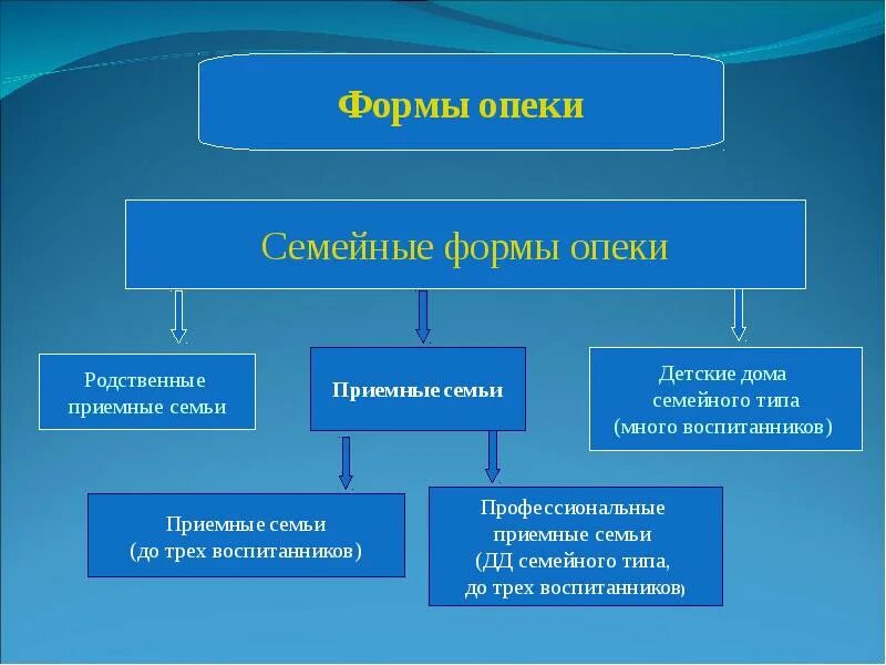 Попечительство форма устройства. Формы попечительства. Формы опеки детей. Форма на опекунство. Формы семейной опеки.