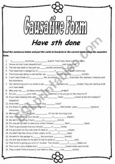Causative в английском языке