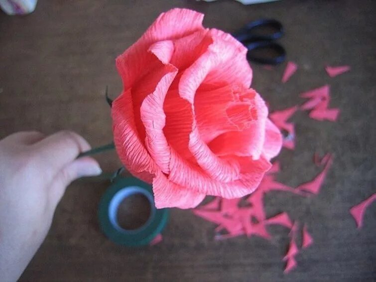 Как можно использовать розу. Розы из гофрированной бумаги. Цветы из гофрированный бумаги. Гофрированная бумага розы.