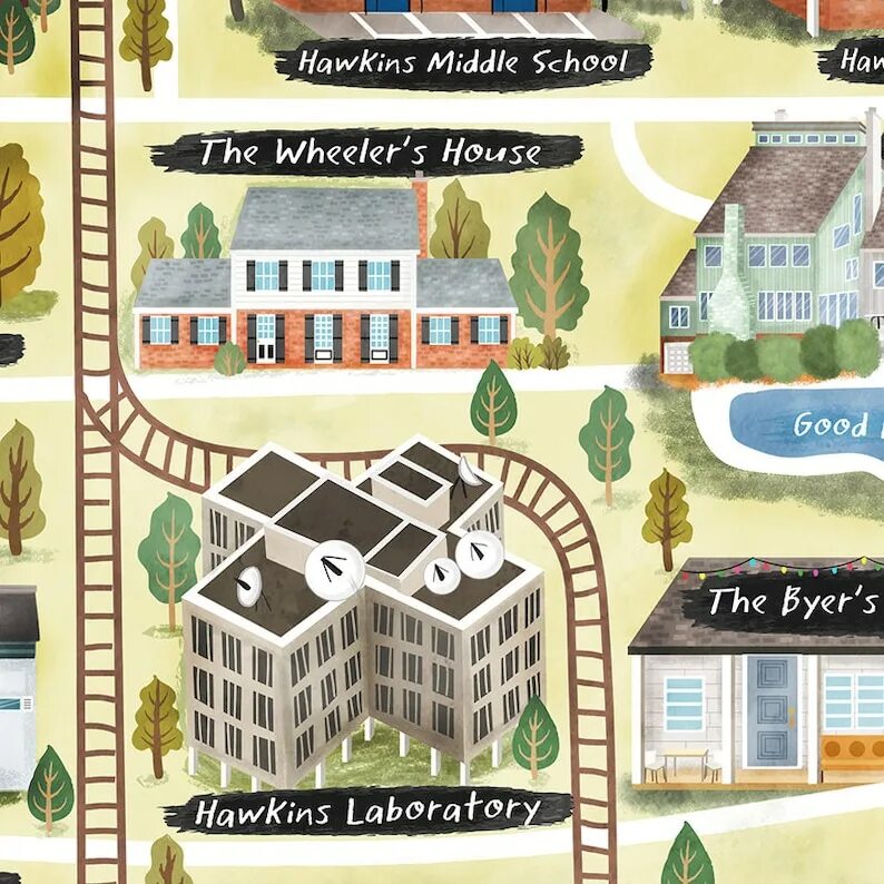 карта очень странные дела