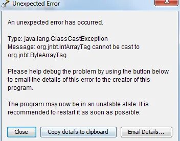 Cannot cast