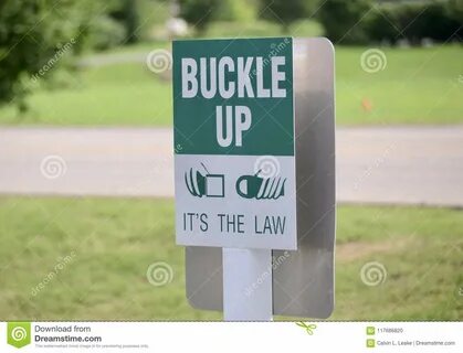 Buckle Up Seatbelt Warning Sign Stock Photo - Image of warning, spinal.