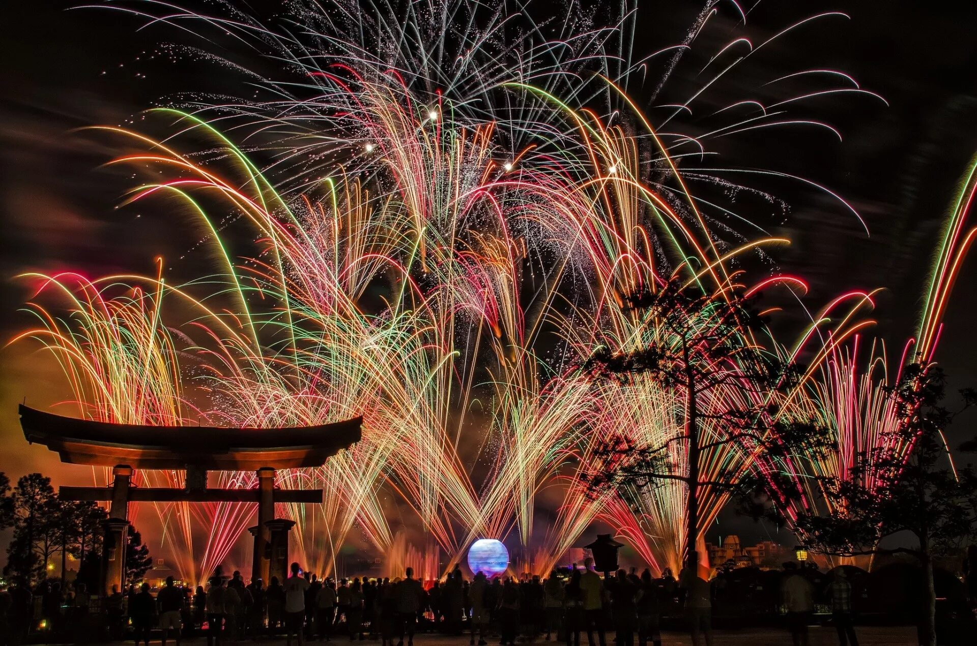 Firework parade