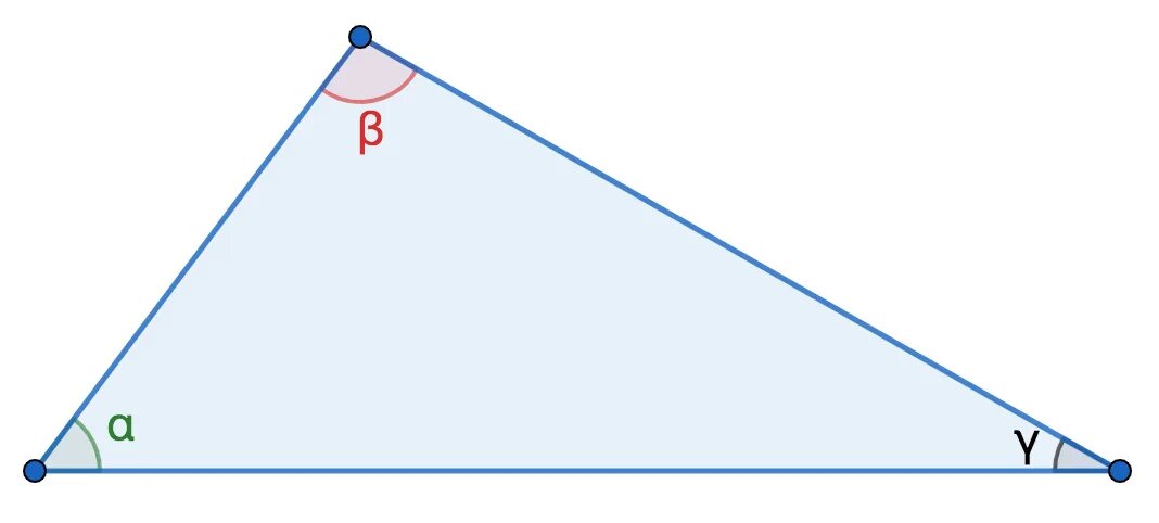 Внутренний угол треугольника. Углы треугольника β. Теорема о сумме внутренних углов треугольника. Теорема внутренних углов.