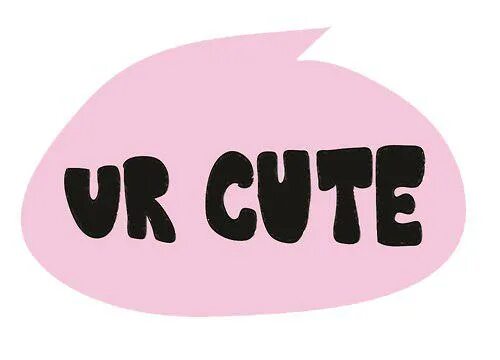 You are cute. U are cute составленное из элементов. Розовая надпись ютуб. I think другими способами. Розовый логотип ютуба.