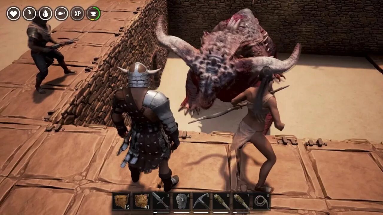 Конан боссы. Conan Exiles дракон Комодо.