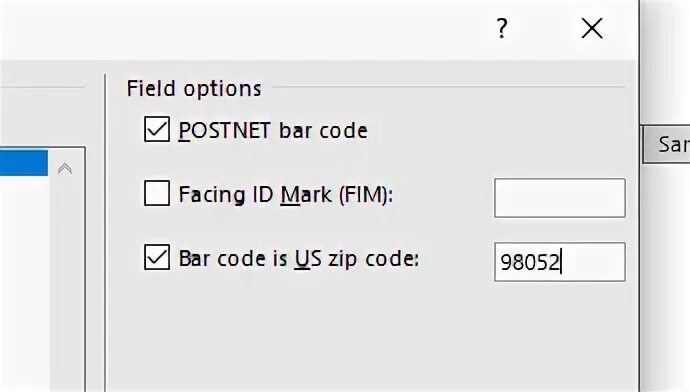 Option code