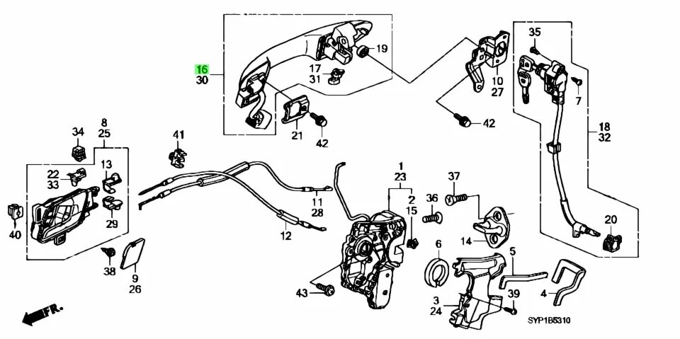 Замок задней двери Хонда СРВ рд1. Система замка водительской двери Honda CRV rd5. Тросик замка двери Хонда Аккорд 7. Замок передней левой двери Хонда фит 2003 года.