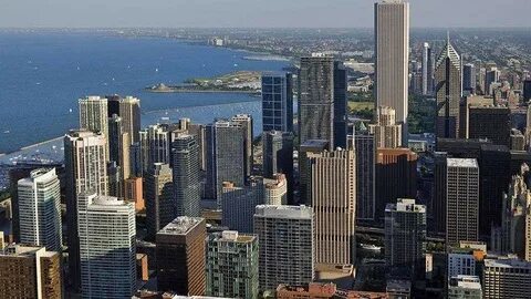 He in the center of chicago