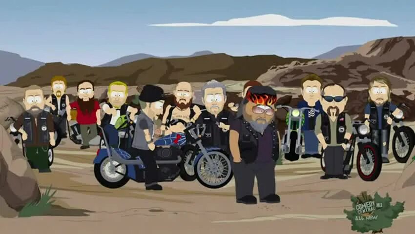 Пиндосы саус парк. Саус парк байкеры. Саус парк байкеры. South park байкеры. Пиндосы саус парк.