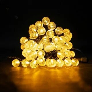 Гирлянда желтая шариками