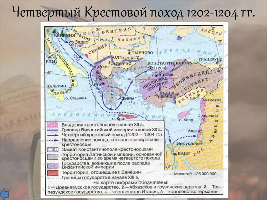 Город основанный крестоносцами в устье. Четвертый крестовый поход (1202-1204 гг.). Пятый крестовый поход (1217—1221). Крестовый поход на Константинополь. Византия после 4 крестового похода карта.