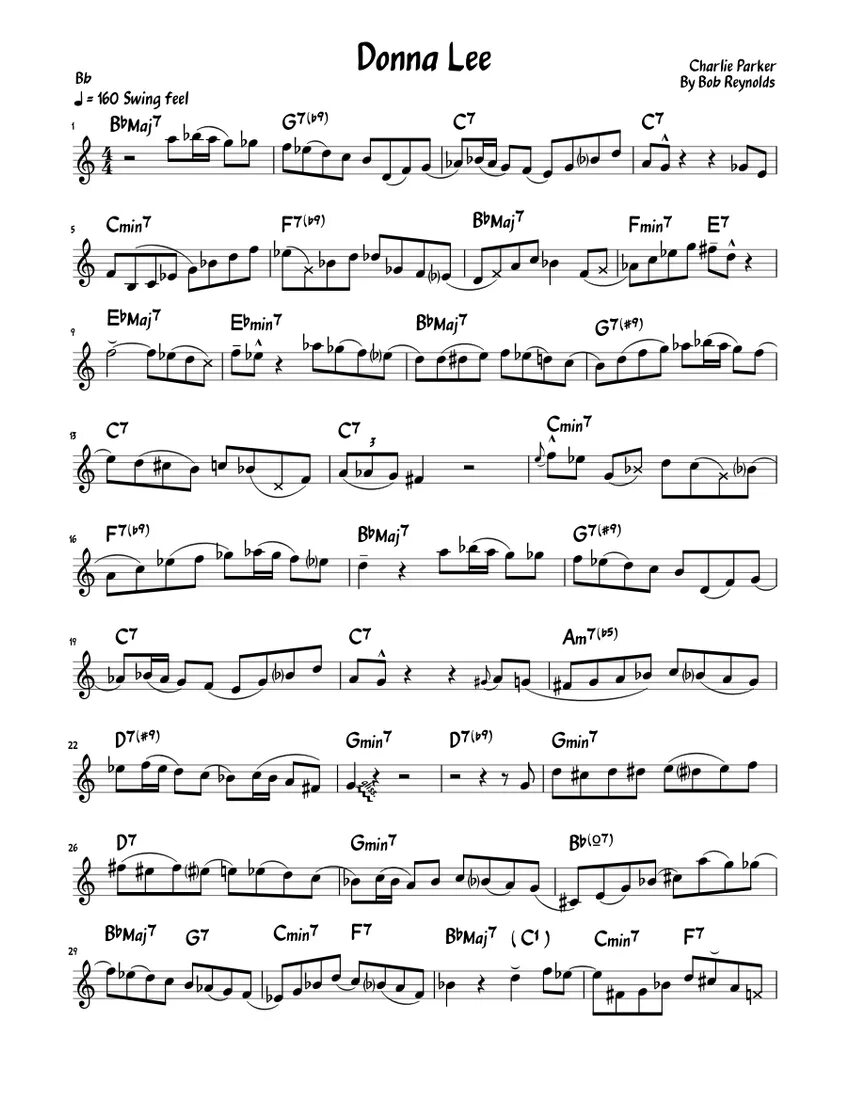 Donna lee ноты тенор саксофон. Donna lee charlie parker ноты. Donna lee ноты для гитары. Donna lee. Donna lee charlie parker.