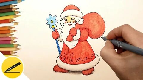 Каким цветом раскрасить деда мороза