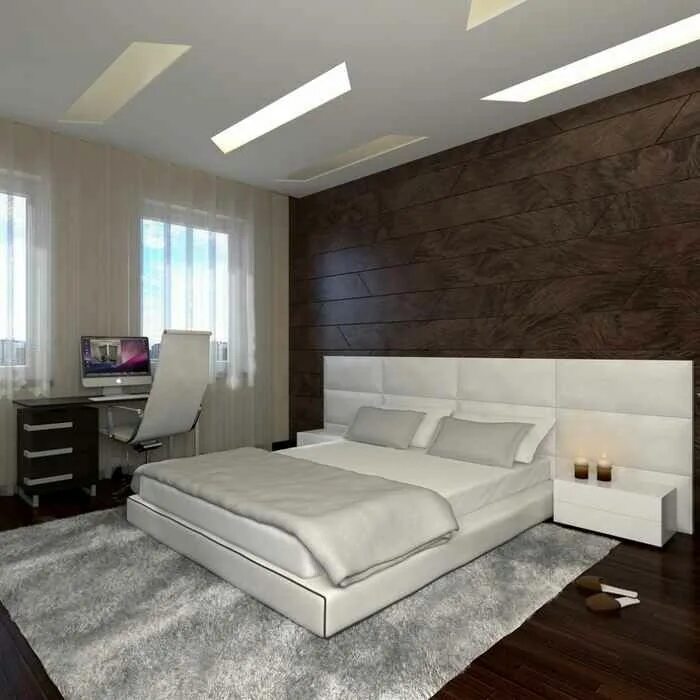 Интерьер стен спальня фото 10+ Splendid Wooden Wall Panels For Bedroom Photos Bedroom wall designs, Wall pa